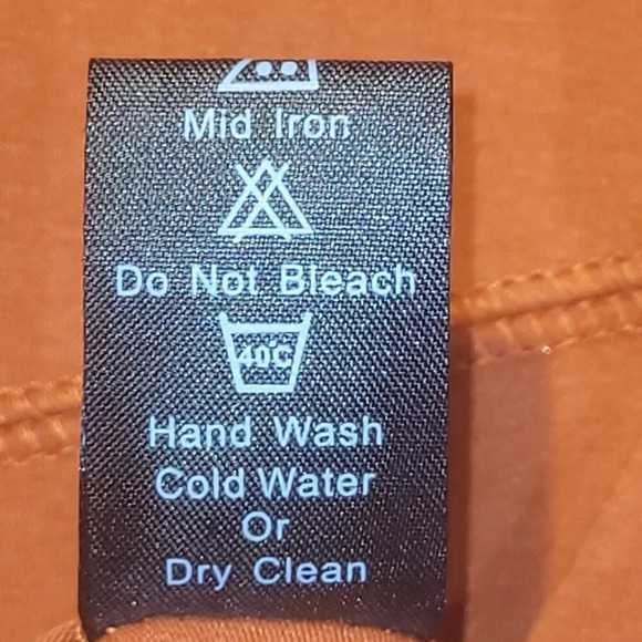 NOELLE Women's Orange Long Sleeve Flared Tunic with Large Buttons  ~ XL - Picture 9 of 9